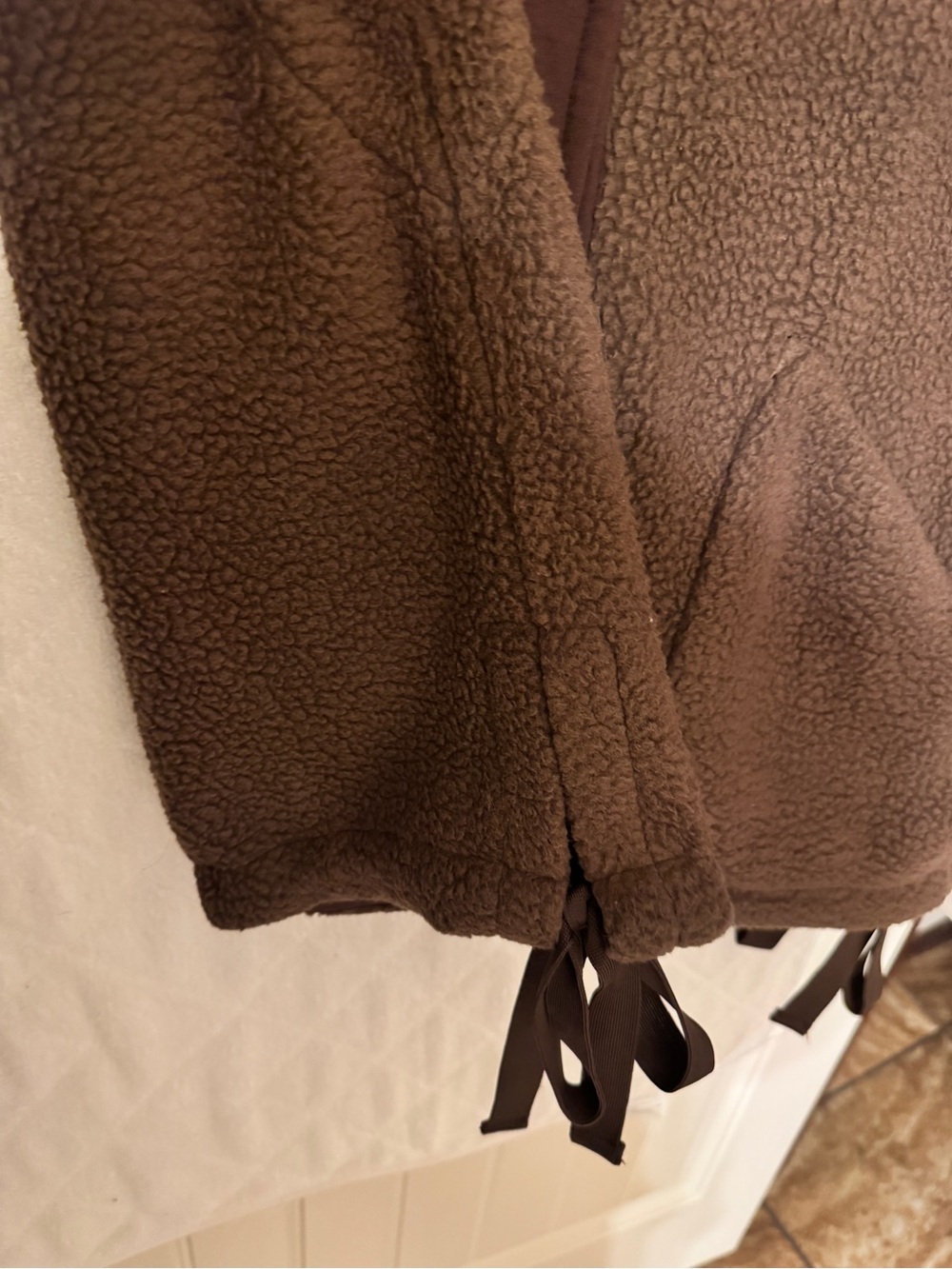 Brown Sherpa Vest - Picture 3 of 4